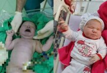 تولد نهمین فرزند خانواده یزدی با وزن ۶ کیلو