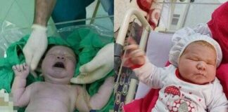 تولد نهمین فرزند خانواده یزدی با وزن ۶ کیلو